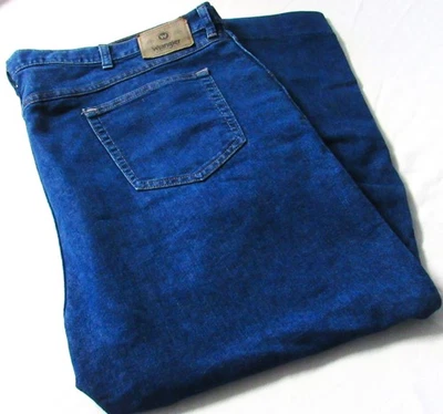 Jeans Wrangler Regular Fit Blue Denim Mens 48 X 30 ACTUAL 48 X 25.5 VGC FreeShip - Image 1 of 4