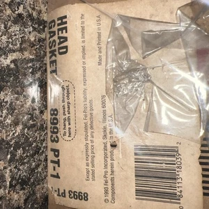NOS Fel-Pro 8993 PT-1 Blue Stripe Cylinder Head Gasket! Free Shipping! - Picture 1 of 3