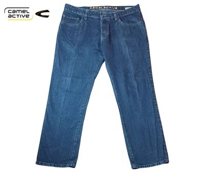 Pantalones de mezclilla para hombre Camel Active Woodstock azul marino calce recto W37 L31 100 % algodón Foto 1 de 4
