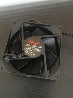 ROSEWILL Silent Case Fan 3.5"L 3 pin ROCF-11001 (DF0802512SEMN) 12V 0.16A - Image 1 of 3