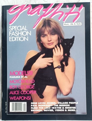Graffiti Magazine May 1988 Canada Paulina Alice Cooper Boy George Near Mint Q8 Foto 1 de 2