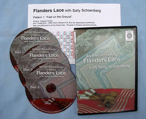 Einführung in Flandern Spitzenklöppel Klöppel Anleitung DVD Set Sally Schönberg - Bild 1 von 1