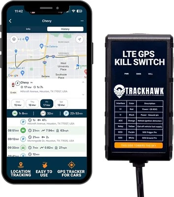 KILL SWITCH GPS TRACKER - TRACKHAWK GPS - MOBILE APP - Image 1 of 4