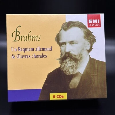 Brahms Un Requiem Allemand & Oeuvres Chorales, Norman [EMI, 5 CD Box Set] NM/EX - Image 1 of 4