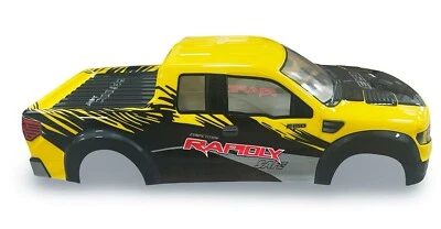 1:10 RC Off Road Car PVC Body Shell F-150 Truck 260mm YELLOW 1/10 - Image 1 of 4