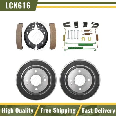 Tambores de freno traseros y zapatas de freno kit de resorte de hardware para Honda Civic 1992-1994 Foto 1 de 4