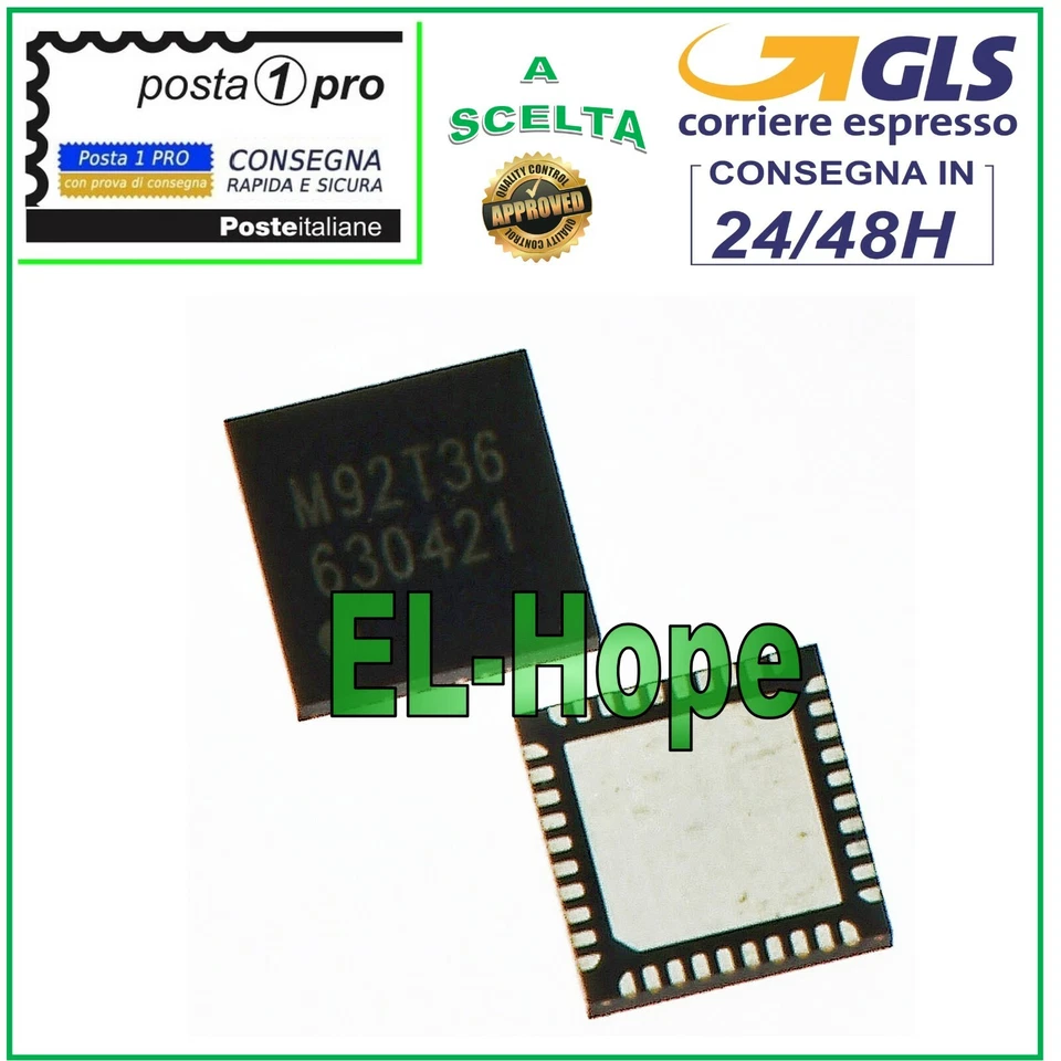 CHIP M92T36 POWER CONTROL IC CHARGING DI CARICA RICARICA NINTENDO SWITCH LITE