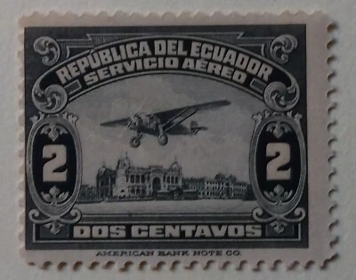 Ecuador Airmail Stamp, 1929, sc#C8, Mint, NH, OG - Image 1 of 2