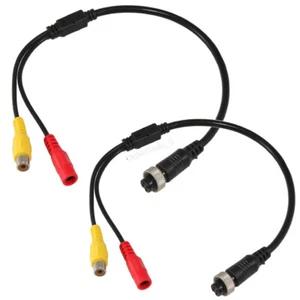 Cable de cámara de visión trasera de 2x4 pines a conector RCA adaptador RCA monitor cable de conexión - Imagen 1 de 5
