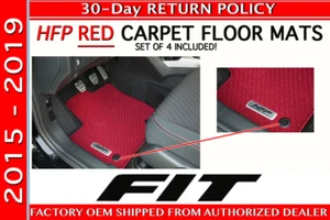 Genuine Honda Fit Hatchback Factory OEM HFP RED Carpet Floor Mats 2015 - 2019 - Picture 1 of 4
