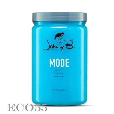 Johnny B Mode Hair Styling Gel 32 oz Medium Hold UNISEX  WET LOOK, SEALED JAR - Image 1 of 3