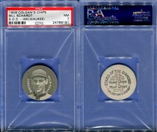 1909 COLGAN'S CHIPS STARS OF THE DIAMOND BILL SCHARDT MILWAUKEE PSA 7 (9161)