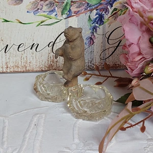 Salznäpfchen mit Bär. wohl Holz - Bild 1 von 5