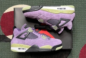 Nike Air Jordan 4 Retro Canyon Purple (Women's) Size 8.5W Brand New - Picture 1 of 5