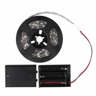 AAA Battery Powered DC4.5V LED Strip Light Tape 5050 SMD Waterproof 60LED/M Tape - Image 1 of 4