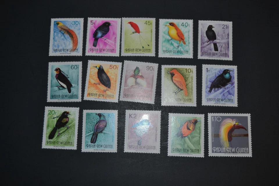PAPUA NUEVA GUINEA SCOTT #755-769 AVES MNH JUEGO DE 15 Foto 1 de 1