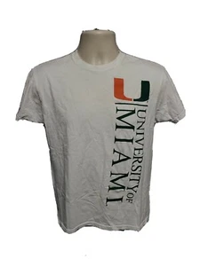 University of Miami Adult White XS TShirt - Picture 1 of 9