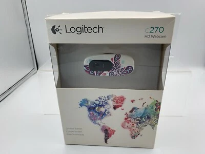 Logitech c270 HD Webcam HD 720p Limited Edition For Windows 7 XP & Vista - Image 1 of 4