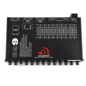 Massive Audio EQ9 1/2 Din 9 Band In-Dash Equalizer 6 Channel Out High Low Input - Picture 1 of 3