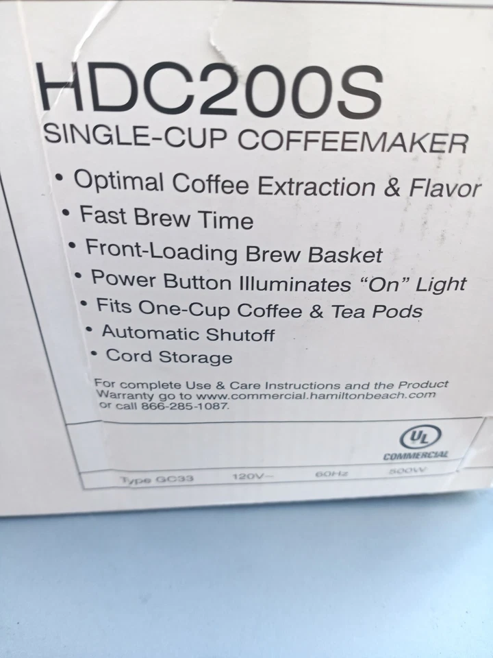 Hamilton Beach HDC200S single cup coffee maker - Black - Image 1 of 1