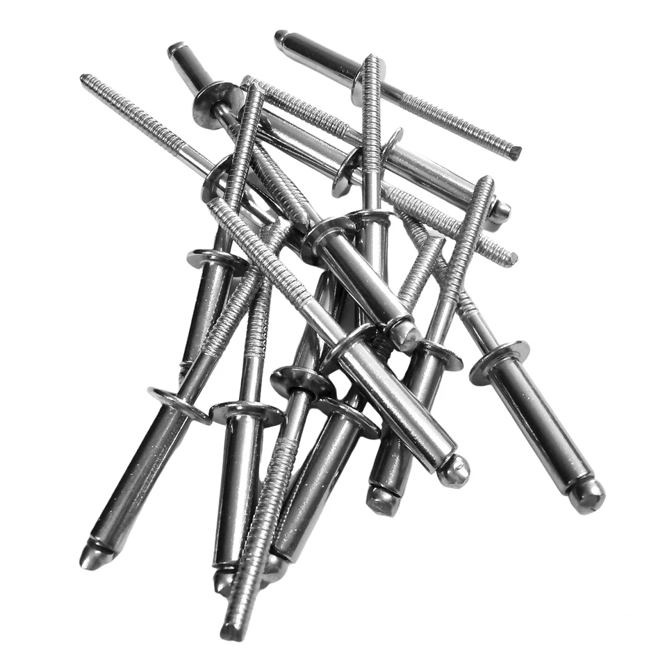 Blindnieten Flachkopf Iso15983 / Din7337 - Edelstahl A2/a2 - 6x40