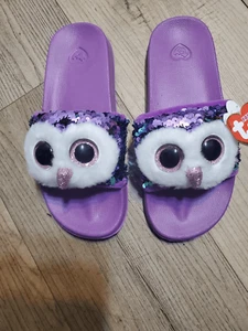 Moonlight Beanie Baby Boos kids Size 4-6 Slides Sandals Shoes - Picture 1 of 6
