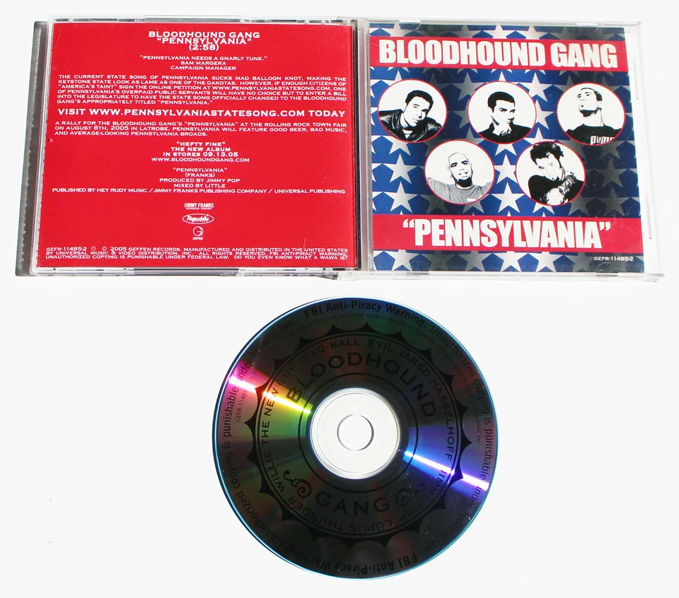 BLOODHOUND BAND Пенсильвания CD сингл 2005 1 трек промо Джимми поп WAWA - Изображение 1 из 1