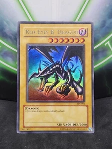 Yugioh Red-Eyes B. Dragon SDJ-001 Ultra Rare NM - Picture 1 of 2