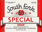 South Fork Special Beer Label 18" x 24" Metal Sign