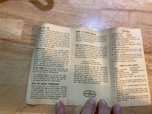 Vtg Mirro Omelet And Double FrYer Pan Direction Recipe Booklet Good housekeeping - Picture 1 of 3