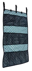 New! Showman BLUE AZTEC PRINT NYLON TRAILER ORGANIZER w/ Mesh pockets Holder - Picture 1 of 1