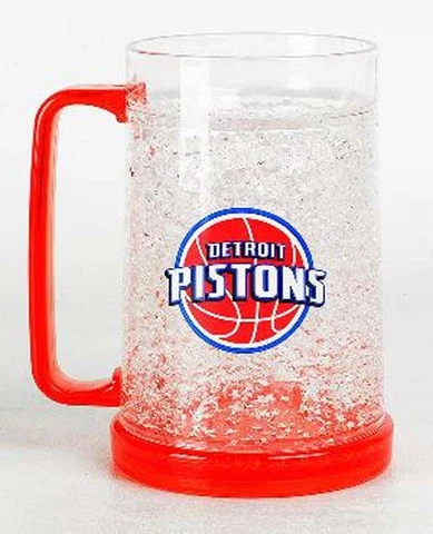 NBA Detroit Pistons 16oz Crystal Freezer Mugs, NEW (Lot of 2) Cover
