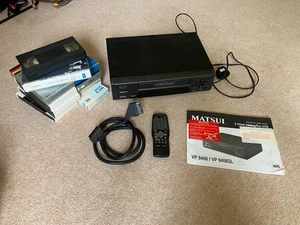 Vintage Matsui VP 9406 Video VCR Player with Manual Scart Lead and VHS tapes - Picture 1 of 10