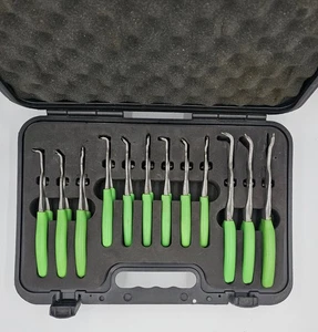 Snap-on™ Green Soft Grip Slip Joint Pliers Set SRPCR112G SRPCR112 with Case - Foto 1 di 5