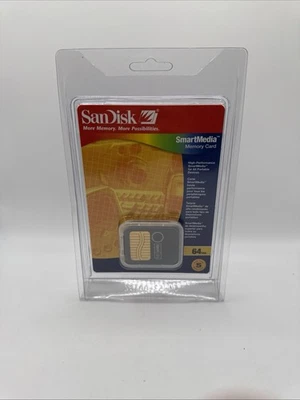 SanDisk SmartMedia ID 64MB 3.3V SM Memory Card for Fujifilm/Olympus SDSM-64-5 - Image 1 of 4