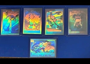1991 Marvel Super-Heroes Impel Complete Hologram Set MINT - Picture 1 of 8