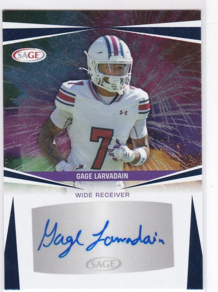 2025 Sage High Series Football - Gage Larvadain - Cleveland Browns (RC) Auto - Image 1 of 1