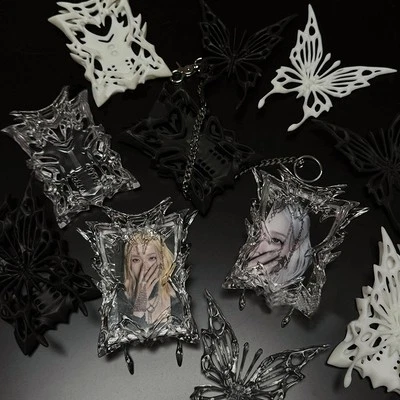 Aesthetic 3D Butterfly Photocard Holder Kpop Card Protector Card Display Cover