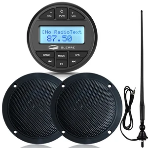 Boot Stereo Radio DAB+ Autoradio Bootsteil mit Auto Lautsprechern und Antenne - Bild 1 von 12