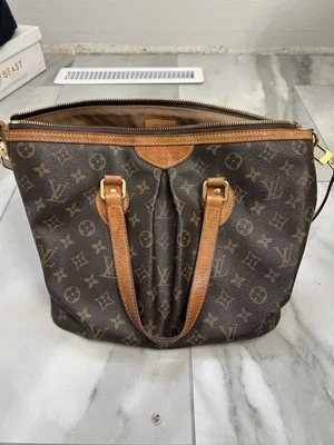 Bolso de Hombro Louis Vuitton Palermo PM Marrón Lona Foto 1 de 4