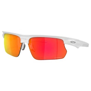 Oakley OO9400-0368 Sunglasses Bisphaera Polished White Frame Prizm Ruby Lenses - Picture 1 of 7