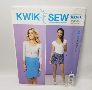 UNCUT! Misses Skort & Skirt Sewing Pattern by Kwik Sew, K4161, XS-XL - Picture 1 of 2