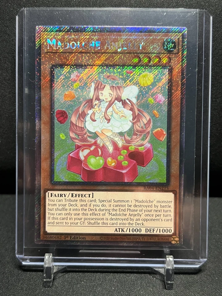 Madolche Anjelly RA04-EN215 1st Edition Platinum Secret Rare Yu-Gi-Oh! NM - Image 1 of 1