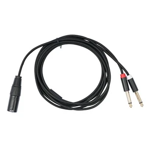 Câble Audio XLR Mâle Vers Prise 6,35 Mm, Répartiteur en Y, 1 M E5N62179 - Photo 1/7