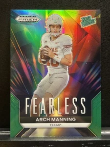 2024 Panini Prizm Draft - #F-AM - Arch Manning "Fearless" - Green Prizm (RC) - Picture 1 of 6