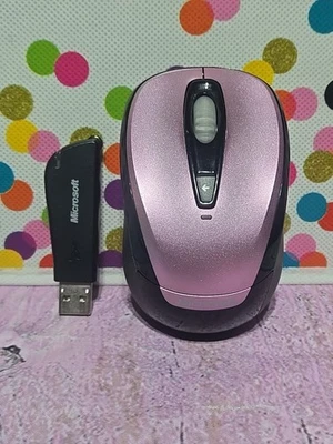 MICROSOFT WIRELESS MOBILE MOUSE 3000 - Model 1359 Pink - Image 1 of 4