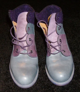 JOHN FLUEVOG SHOES LACE UP BOOTIES Size 9 - Picture 1 of 8