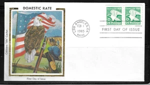 USA SC # 2112 " D " Eagle FDC . Colorano Silk Cachet - Picture 1 of 1