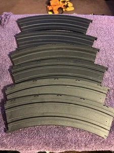 Lot Of 6 Aurora AFX 15" Radius Curve Tracks No. 2533-A 1/8 Circle No Broken Tab - Picture 1 of 6