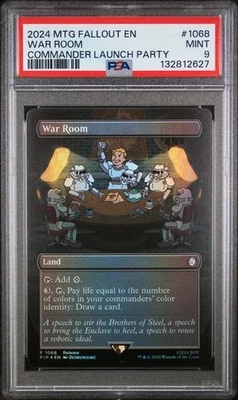 2024 MTG FALLOUT LAUNCH PARTY FOIL #1068 WAR ROOM PSA 9 - Image 1 of 2